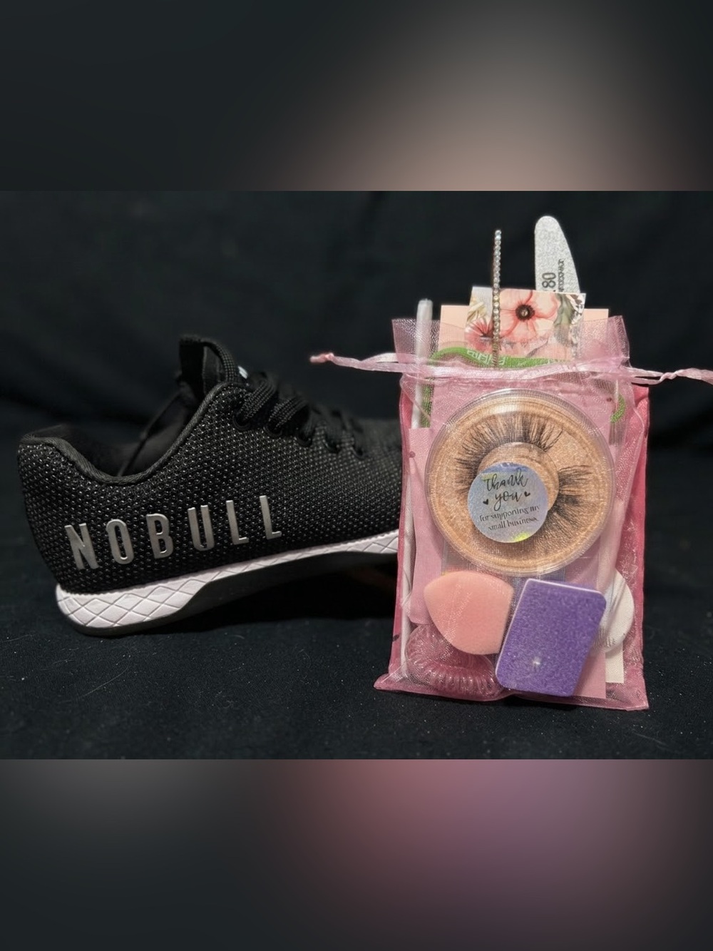 NEW NOBULL Black SuperFabric Trainers W-5 In BAG & Beauty Gift Bag🎁